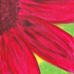 Merlot Fleur, Acrylic on Canvas, 16" x 20"