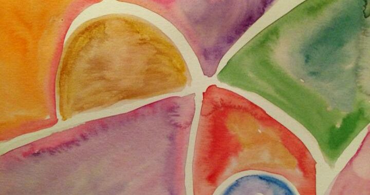 Day 151: Abstract in Watercolor on Watercolor Paper