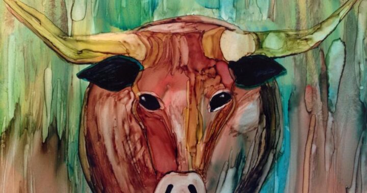 Day 190: Not Bevo in Alcohol Ink on Yupo Paper
