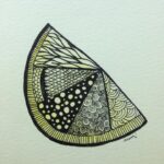 Day 266: Lemon Zen in Watercolor and Sharpie on Watercolor Paper